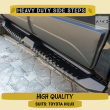 Load image into Gallery viewer, AWD 4X4 - TOYOTA HILUX - European Side Steps / Running Boards
